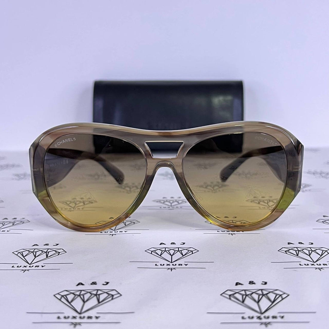 [PRE LOVED] Chanel 5508 Pilot Round Sunglasses in Brown